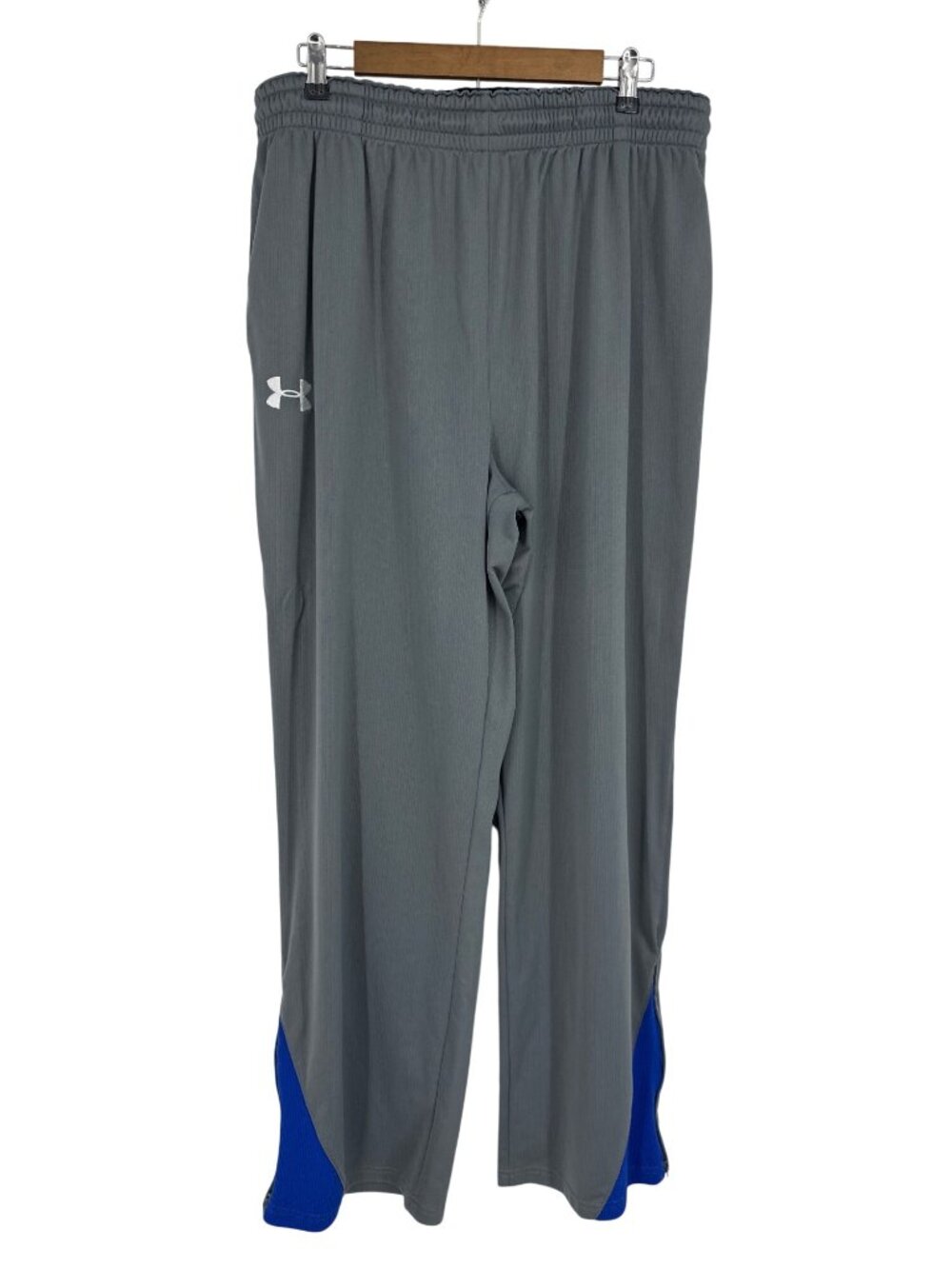 Under Armour Men's Full-Zip Gray & Blue Tracksuit Set With Logo Size XL - Picture 6 of 16